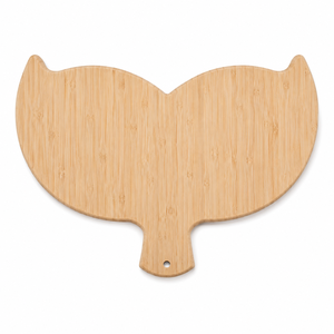 Planche à découper artisanale en bambou en forme de queue de poisson, gravure laser, manche en bois, étui en cuir, pour cuisine, boutique de cadeaux - Product Image 1