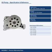 Bomba de Óleo do Motor OE 03L115105C para VW Audi Skoda Seat EA189 1.6 2.0 TDI Amarok Passat Golf Transporter CNEA CSHA CDCA CDBA STD