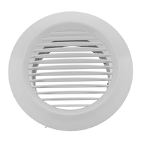 Grille de ventilation circulaire en ABS pour conduit d'aération intérieur, accessoire de montage au plafond