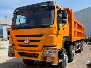 Camión Volquete Usado Marca Howo 371 8*4 con Volante a la Derecha en Stock, Camión Volquete 371 375 400 hp 12 Ruedas - Product Image 1