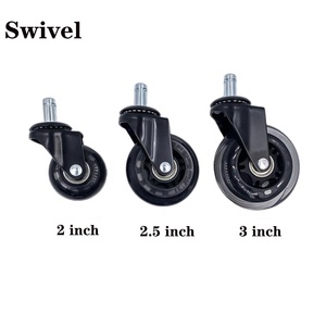 ล้อเก้าอี้สำนักงานแบบ <span class=keywords><strong>Omni</strong></span> Pu สำหรับเก้าอี้สำนักงาน สีขาวอ่อน สไตล์ Gery พร้อมระบบล็อค ล้อเก้าอี้สำนักงานแบบ Universal Stem - Product Image 4