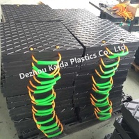 Plaque de support de grue en PEHD avec patins de protection en plastique UHMWPE, support de pied de camion, service de découpe sur mesure