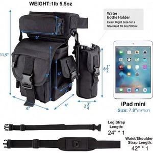 Sac de cuisse avec pochette pour bouteille d'eau, échantillon gratuit, pour homme et femme, sac décontracté pour la pêche, la randonnée, le vélo, la chasse, le camping - Product Image 2
