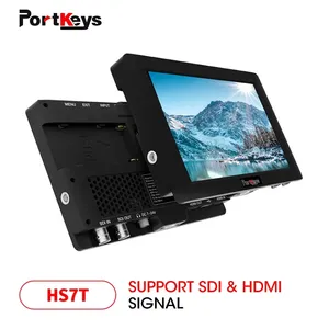 Portkeys HS7T 7 inç kamera monitörü 4K 3G SDI & HD-MI 1200nit dslr için 3D LUT Histogram monitör ile yüksek parlak monitör