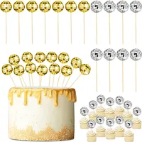 Anpassbare Plastik-Discokugel 2-100cm Hochzeitstorten-Dekoration Halloween Neujahr Abschlussfeier Ornament Kuchenverzierung
