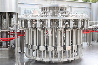 Machine automatique de rinçage, remplissage et bouchage à chaud RCGF24-24-6 pour ligne d'embouteillage de boissons