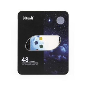 Boîte en fer-blanc portable, 48 couleurs, solide acuarela aquarelle peinture ensemble pour artiste <span class=keywords><strong>peaple</strong></span>, vente en gros - Product Image 3