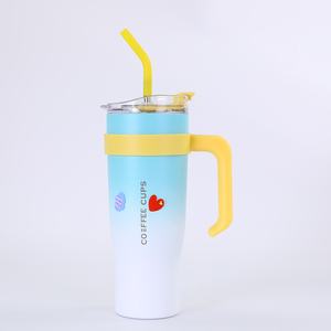 กระติกน้ำร้อนสแตนเลส 304 ขนาดใหญ่ 40 ออนซ์ พกพาสะดวก พร้อมหูจับแบบคลาสสิค ฝาปิดแบบสุญญากาศ หลอดดูด เก็บความร้อนได้นาน 6-12 ชั่วโมง ขายดี - Product Image 4