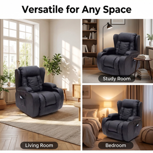 Canapé inclinable électrique de luxe moderne en <span class=keywords><strong>cuir</strong></span>, <span class=keywords><strong>fauteuil</strong></span> de massage pivotant et <span class=keywords><strong>releveur</strong></span> avec coussin épaissi pour salon - Product Image 6