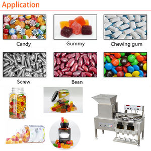 Máquina contadora de llenado de botellas de caramelo de gelatina, Bola de Chocolate de gránulo pequeño rotativo semiautomático - Product Image 5