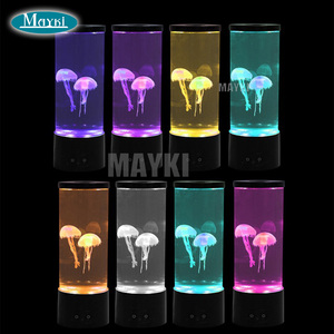LED Fantasy <strong>Jelly</strong> <strong>Fish</strong> Night Light LED Table Desk Bedside <strong>Lamp</strong> Bedroom Ambiance Light LED Jellyfish <strong>Lamp</strong> - Product Image 3