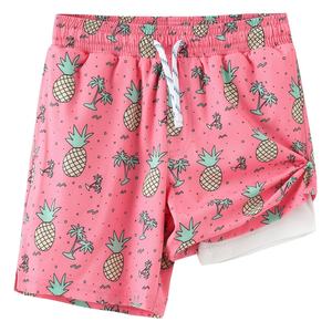 Traje de Baño Personalizado para Hombre de Una Pieza con Forro de Compresión, Bolsillos, Estampado Geométrico de Donuts, Secado Rápido, Transpirable, para Playa y Verano - Product Image 2