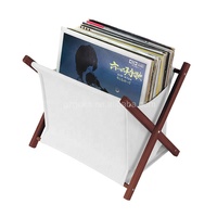La mallette de rangement pour disques vinyle à prix spécial de vente directe d'usine avec du matériel en toile est simple et pratique