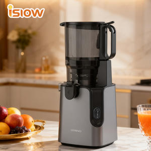 Extracteur de jus lent électrique SJ-057 5,12 pouces, très vendu, à haut rendement en jus, facile à nettoyer, avec <span class=keywords><strong>goulotte</strong></span> extra-large <span class=keywords><strong>pour</strong></span> légumes, fruits et oranges - Product Image 1