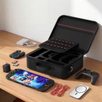Étui de voyage personnalisé OEM extra large en PU pour Nintendo Switch 2, sac de rangement de protection antichoc en EVA rigide pour accessoires Switch 2