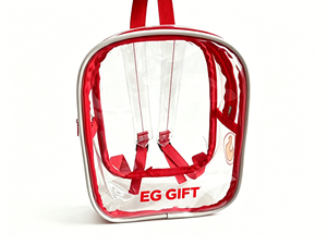 Transparent PVC <b>Waterproof</b> Unisex Solid Color <b>Backpack</b> Zipper Closure Large Capacity Air Cushion Strap Schoolbag for Students - Product Image 4