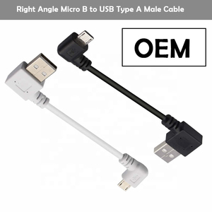 สายชาร์จ <span class=keywords><strong>USB</strong></span> แบบ <span class=keywords><strong>Micro</strong></span> <span class=keywords><strong>B</strong></span> และ Type <span class=keywords><strong>C</strong></span> หัวงอ 90 องศา สำหรับซิงค์ข้อมูลจากโรงงาน OEM - Product Image 4