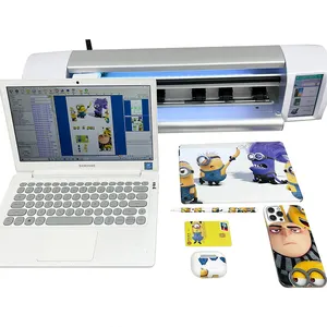 Laptop Skin Software Stickers Cutting Machine with Graphic Software Design Mobile Skin and Screen Protector Cutting Machine