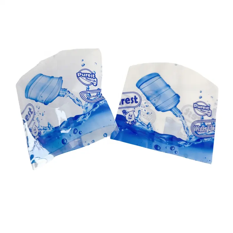 العرض الساخن 5 جالون PVCالتغليف القابل للطي ملصقات الطباعة المظلة للماء ختم العنق لأعلى لمشروبات الزجاجات للف