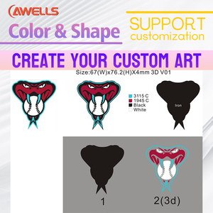 カスタマイズ可能PVC/PU血液グループパッチ流行の刺繍ツイル生地ビーズアップリケ衣料品衣料品用バックパック靴帽子 - Product Image 4