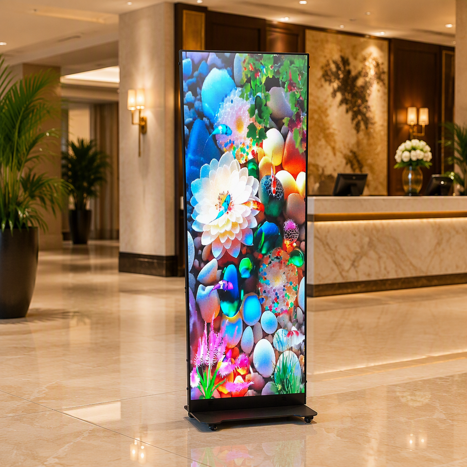Diginal Led Signage Custom Vertical LED Banner Screen LED Display Digital Signage Poster Screen ...