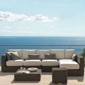 <span class=keywords><strong>Fuchang</strong></span> ชุดโซฟาในห้องนั่งเล่นทำจากหวาย PE เฟอร์นิเจอร์ในสวน - Product Image 4