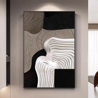 Peinture murale sur toile abstraite moderne et tendance, peinte à la main, pour la décoration intérieure, salon, hôtel, café - Vente en gros directe usine