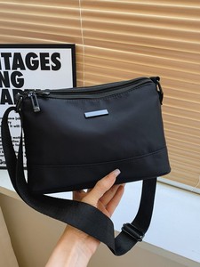 Bolso Bandolera de Cuero Genuino, Estilo Casual de Negocios, Gran Capacidad, Multicapa, Impermeable, Ligero, Cuadrado y Pequeño, OEM - Product Image 3