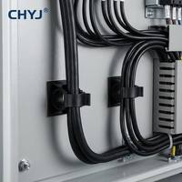 CHYJ 100 pièces – Clips de gestion de câbles réglables avec base auto-adhésive puissante pour fixation de fils électriques industriels