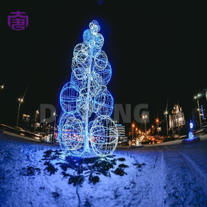 Custom Outdoor Christmas Tree <b>Lights</b> Commercial Grade RGB Tree for Plaza Festival Display - Product Image 5