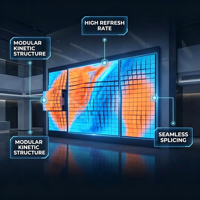 Video Wall LED de Alta Definición 1080P para Interiores, con Unión sin Costuras y Brillo de 500cd para Pantallas Publicitarias