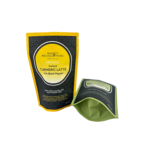 กระเป๋าแบบยืนขึ้นพิมพ์ลายกำหนดเองสำหรับบรรจุอาหารมีซิปแบบยูโรโฮลฟอยล์ - Product Image 2