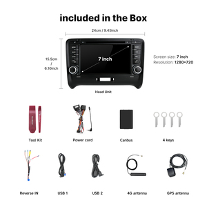 Autoradio Android 7 pouces Youducar avec lecteur DVD, GPS et navigation pour <span class=keywords><strong>Audi</strong></span> <span class=keywords><strong>TT</strong></span> <span class=keywords><strong>MK2</strong></span> 2006-2014, sans fil - Product Image 3