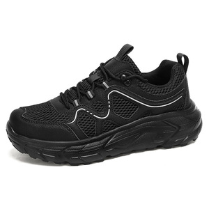 Baskets respirantes en maille et cuir synthétique à semelle épaisse, confortables et absorbant les chocs, élégantes pour le printemps et l'été – Grandes tailles US 13-14 EUR 47-48 - Product Image 3