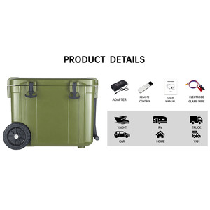 45L Auto Fridge Solar Battery Cooler Box <b>Refrigerator</b> Outdoor Portable Mini Camping Freezer Car Fridges Portable Car Refrigerato - Product Image 2