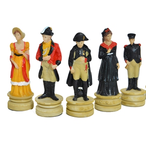 Set di <span class=keywords><strong>Scacchi</strong></span> in Legno di Lusso Ecologico con Personaggi Storici Dettagliati, Scacchiera Verniciata Lucida, Pezzo <span class=keywords><strong>da</strong></span> <span class=keywords><strong>Collezione</strong></span> per Esposizione Domestica - Product Image 6