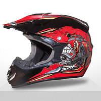 Casque CROSS WLT-125 Rouge pour Moto Tout-Terrain
