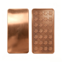 Barre de cuivre pur à 99,99 %, conception personnalisée, lingot de 1 oz, 10 oz, pièce de monnaie en cuivre à vendre, lingot de cuivre de haute qualité de 1 kg