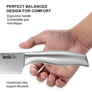 Ensemble de couteaux de cuisine en acier inoxydable à haute teneur en carbone, 15 pièces, lame tranchante, manche ergonomique, ustensiles de cuisine, kits de couteaux avec <span class=keywords><strong>bloc</strong></span> en bois - Product Image 4