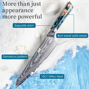 FINDKING Cuchillo de <span class=keywords><strong>Chef</strong></span> de 8 Pulgadas, Cuchillo Afilado de Acero Damasco de 67 Capas, Cuchillo Japonés Afilado a Mano Auténtico - Product Image 3