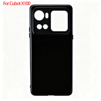 Coque de téléphone portable en TPU mat, coque arrière givrée souple en silicone pour Cubot X100 Noir, vente en gros par le fabricant