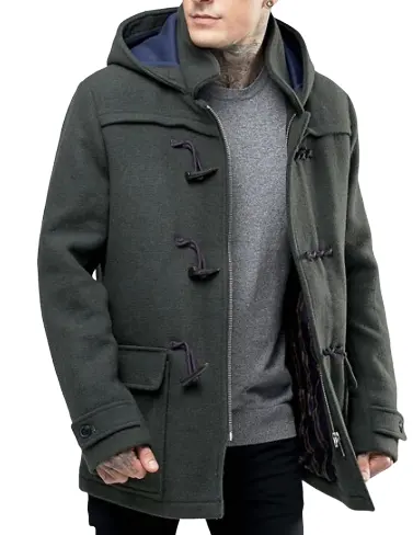 customize warm winter Wind Coat Men youth unisex casual Overcoat long wool Trench Coat oem