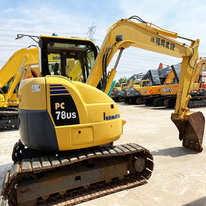 Excavatrice Komatsu PC78US à prix réduit avec tampons en caoutchouc Excavatrice Komatsu à queue courte utilisée PC78 PC70 PC60 - Product Image 1