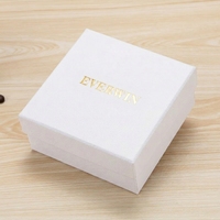 Boîte cadeau personnalisée Everwin avec couvercle et base de qualité supérieure, avec logo en estampage à chaud