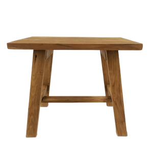 Banc en teck pliable minimaliste et écologique, design rustique démontable pour une utilisation en chambre - Product Image 1