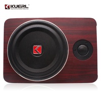 Caisson de Basses Actif Ultra-plat Kuerl Audio Auto 8 Pouces 12V avec Boîtier MDF et Tweeter