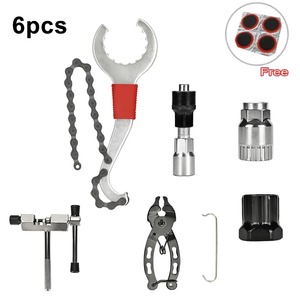 Kit d'outils pour vélo, outils de réparation de vélo professionnels avec clé de démontage de cassette, brise-chaîne, outil d'entretien - Product Image 1