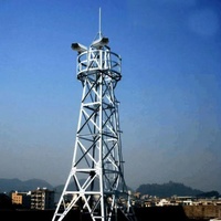 Tour de surveillance en treillis personnalisable de 20m/30m en acier Q235B/Q345B galvanisé à chaud Yinghao JK-1 avec connexion par bride/plaque 30+