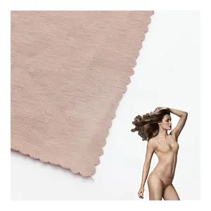 Biancheria intima Jersey Fabric160gsm cotone 57% 38% modale 5% Spandex tinto elasticizzato tessuto a maglia riciclata per capi estivi