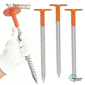 Outdoor camping <b>canopy</b> <b>tent</b> ground nail screw cap fixing ground stake nail camping ground nail fixator - Product Image 4